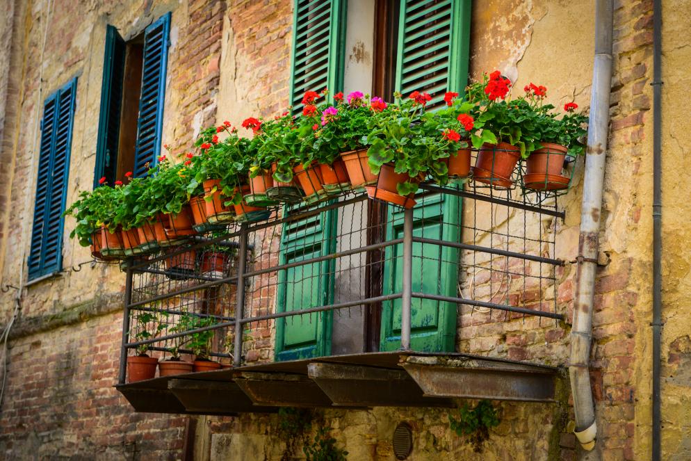 Italien: Toskana Hotel Balkon