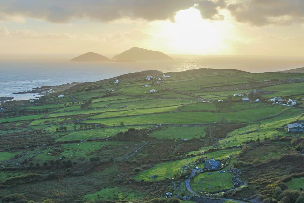 Meer, Landschaft, Häuser Kerry