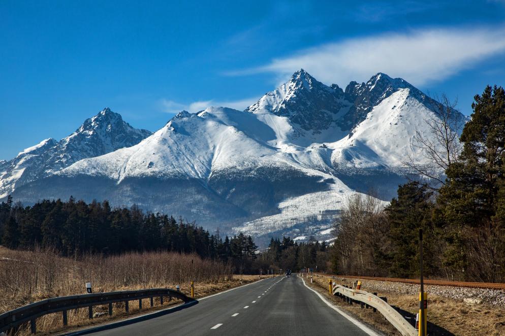 Straße, Berge, Landschaft Slowakei