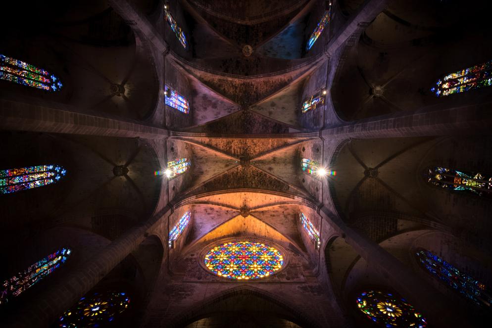 Fensterrose der Kathedrale La Seu