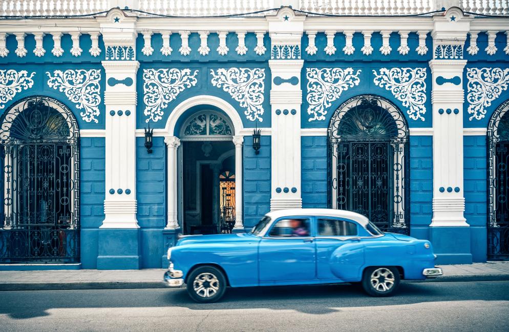 Auto, Haus, Oldtimer Camagüey