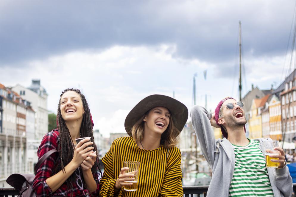 Kopenhagen Freunde, Bier, Menschen, Lachen Kopenhagen