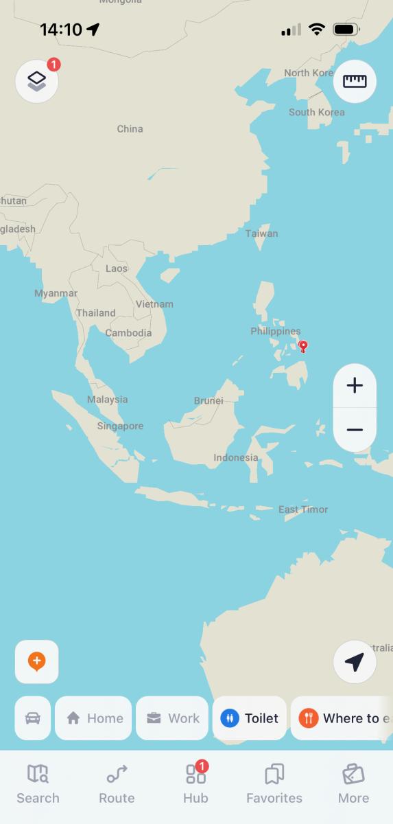 Screenshot Kartenapp