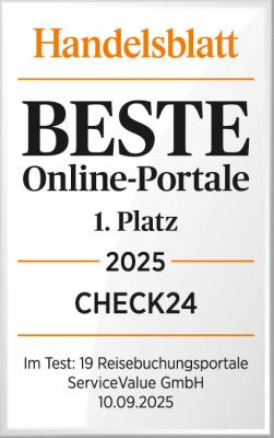 Handesblatt Siegel für Pauschalreise